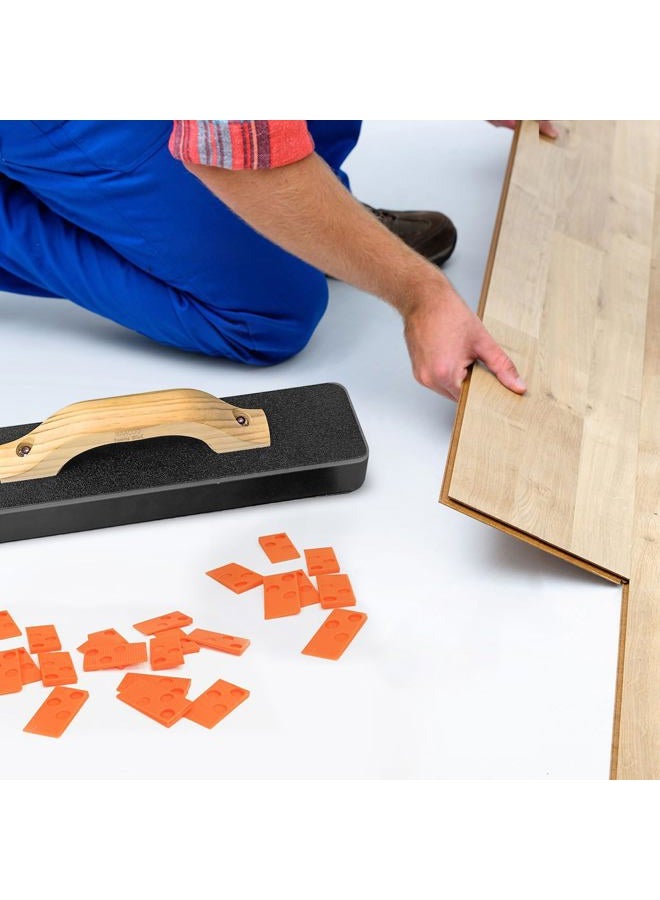 NAACOO Laminate Flooring Tools, Vinyl Flooring Tools, Tapping Block for Vinyl Plank Flooring, Knock 1-2 Times, Heavy Pull Bar, 40pc Flooring Spacers, Rubber Mallet | 4 in 1 Flooring Installation Kit - Image 5