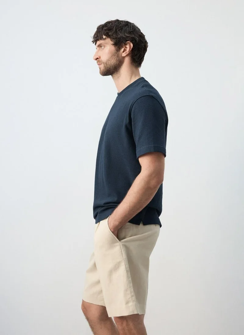 Mango Man  100% cotton T-shirt regular fit for Men | Best Price UAE
