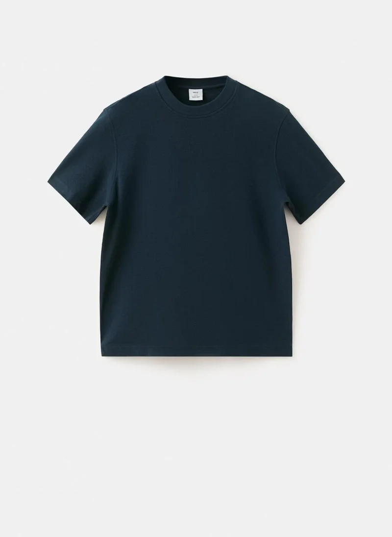 Mango Man  100% cotton T-shirt regular fit for Men | Best Price UAE