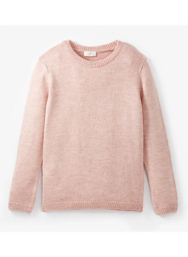 جون June Girl Basic Sweater Dark Pink