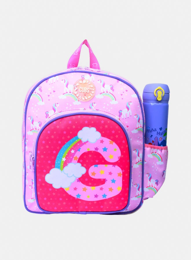 CUBS Nursery Pink Unicorn Letter G Bag - Image 1