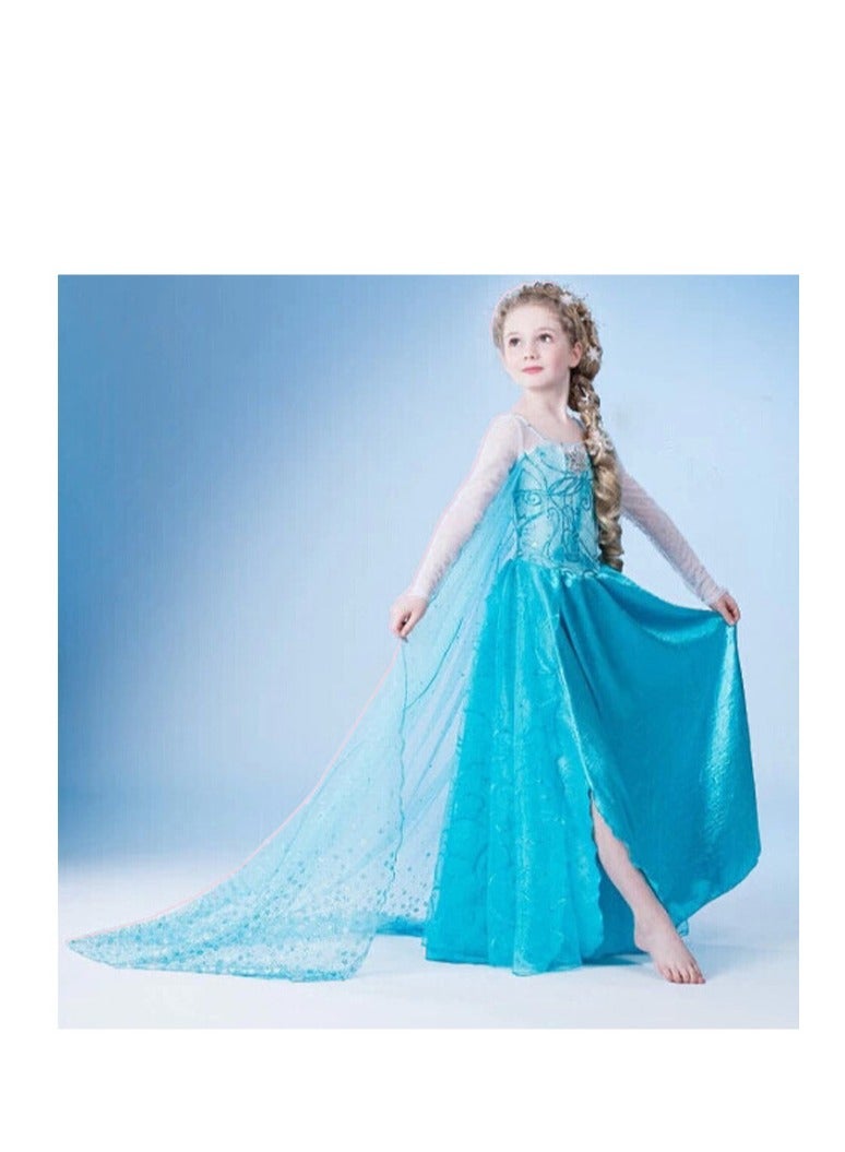 Elsa Frozen Cosplay Costume - Image 2