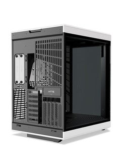 HYTE HYTE Y70 Touch Dual Chamber ATX Mid Tower Modern Aesthetic Case with Integrated 4K LCD Touchscreen - Black White  - Image 4