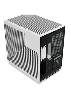 HYTE HYTE Y70 Touch Dual Chamber ATX Mid Tower Modern Aesthetic Case with Integrated 4K LCD Touchscreen - Black White  - Image 5