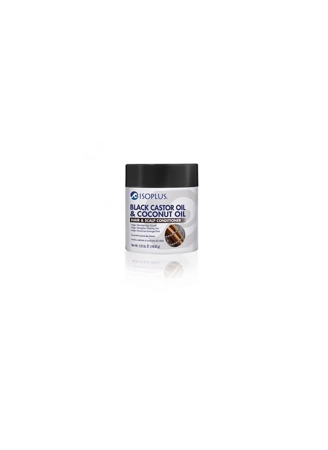 Isoplus - Black Castor Oil & Coconut Oil Hair & Scalp Conditioner 5.25 Oz. - Image 1