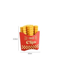 Generic Creative Magnetic Seal Clips for Snack Bags 1 box of French fries clip [12 pack with magnetic box]] 