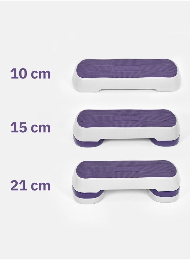 KANGAROO Step exercise staircase, purple, 3 adjustable levels  - Image 2