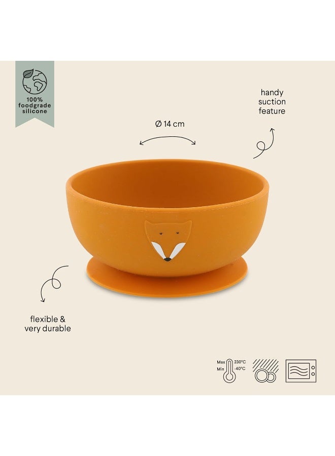 Trixie Silicone Bowl with Suction Mr. Fox - Image 2