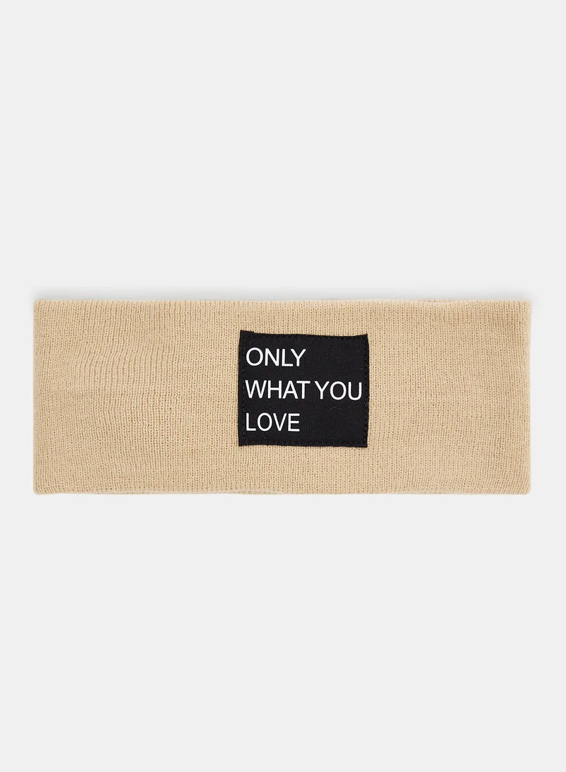 ONLY Madison Logo Knit Headband