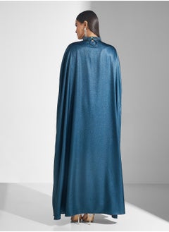hayas closet Cape Sleeve Belted Dress  - Image 2