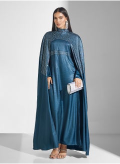 hayas closet Cape Sleeve Belted Dress  - Image 5