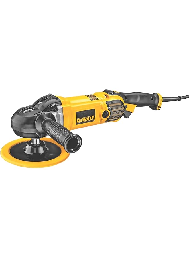 DEWALT 1250W 180Mm Variable Speed Polisher Car Polisher Heavy Duty Machine For All Types Of Polishing Yellow Black Dwp849X B53 Year Warrnty - Image 1