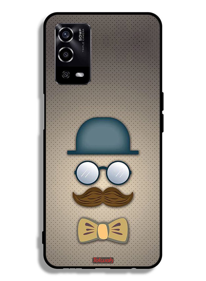 Tolwak Oppo A55 4G Protective Case Cover ManS Head Art - Image 2