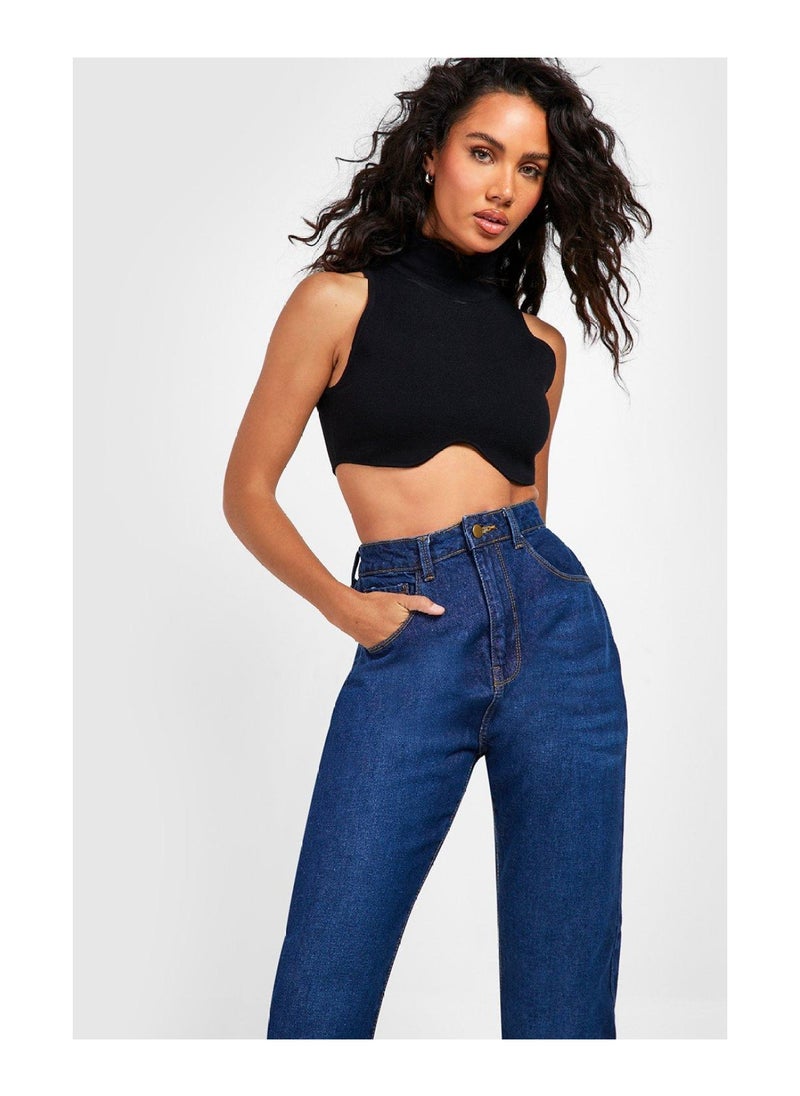 boohoo - Basics High Waist Mom Jeans - Image 1