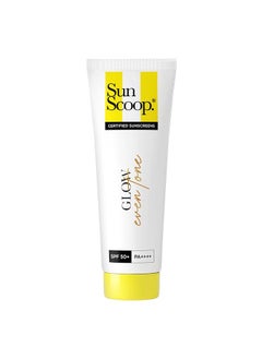 SunScoop Glow Even Tone Sunscreen SPF 50 PA++++ | Tinted Foundation-Like Finish | Zinc Oxide & Licorice Extract for Pigmentation | Broad Spectrum, Non Comedogenic & No White Cast | For Women & Men 6gm 