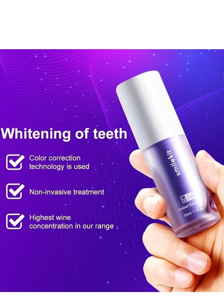 SMILEKIT Smile Kit Tooth Color Corrector, Purple Toothpaste - Image 5