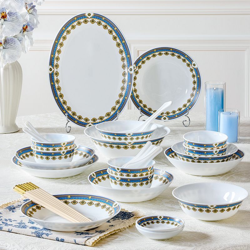 White Jade Dinnerware Set - 20  Pieces - Image 2
