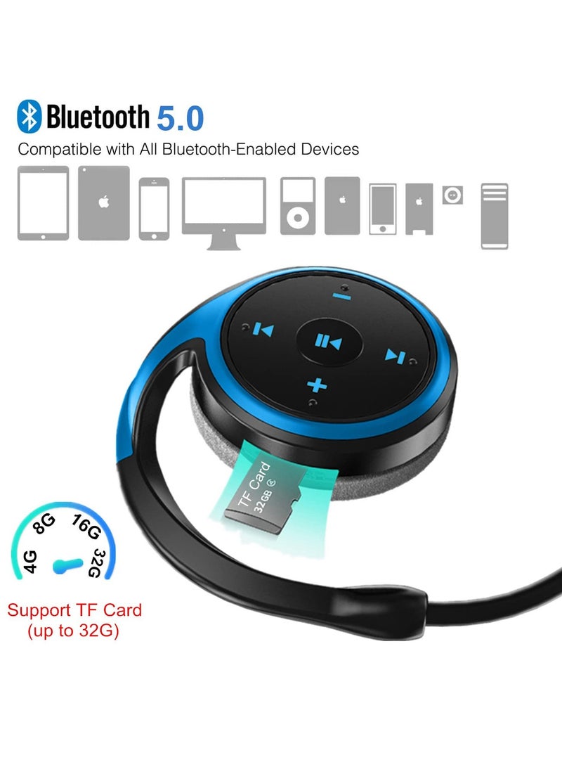 Bluetooth 5.0 Wireless Earbuds with CVC8.0 Noise Cancellation, TF Card and FM Radio Support, 12H Playtime for Sports and Gym - Image 5