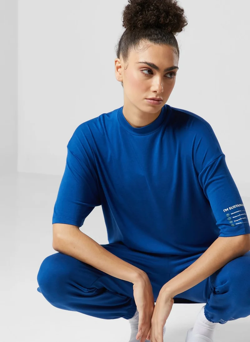 Namshi x Hana Moha Frwd Sustainable High Neck T-Shirt