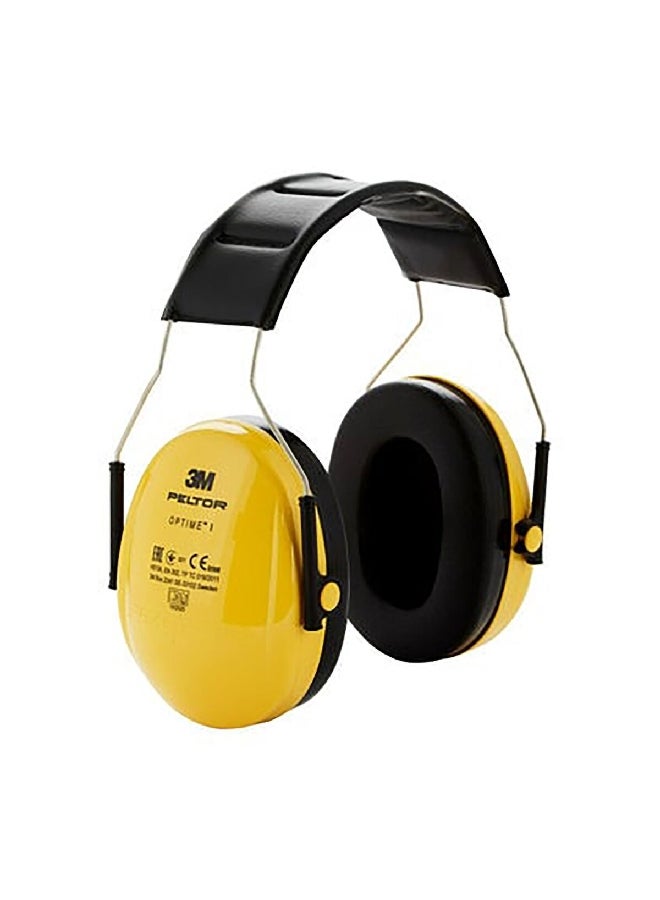 3M Peltor Optime 87-98 dB Comfort Lightweight Over The Head Safety Earmuffs Yellow and Black 20.2 x 13.6 x 10.8 cm UU008320713 - Image 4