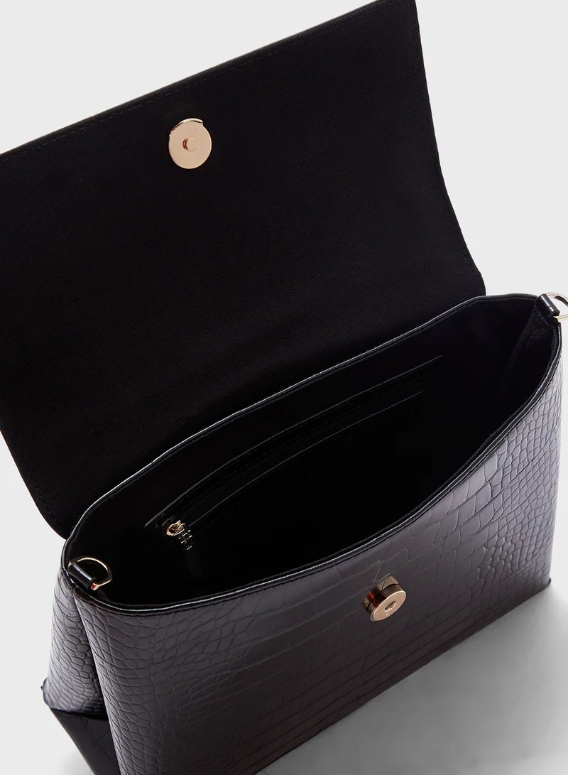 Ted Baker Aynissa Imitation Croc Top Handle Satchels