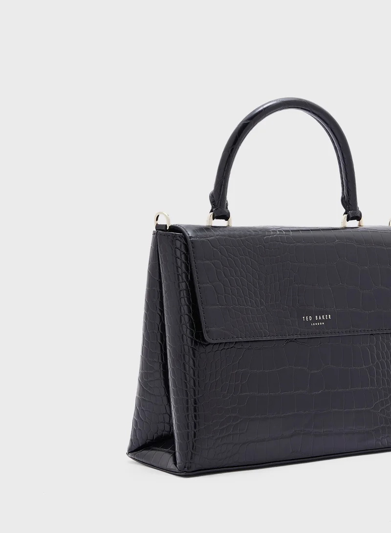 Ted Baker Aynissa Imitation Croc Top Handle Satchels
