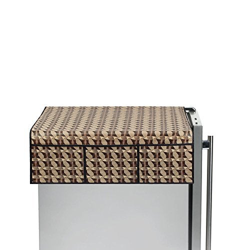 Lithara غطاء ثلاجة مقاوم للماء من ليثارا مع 6 جيوب عملية | واقي ثلاجة مطبوع من PVC | الحجم: 21 × 39 بوصة | (متعدد الألوان) - Image 2