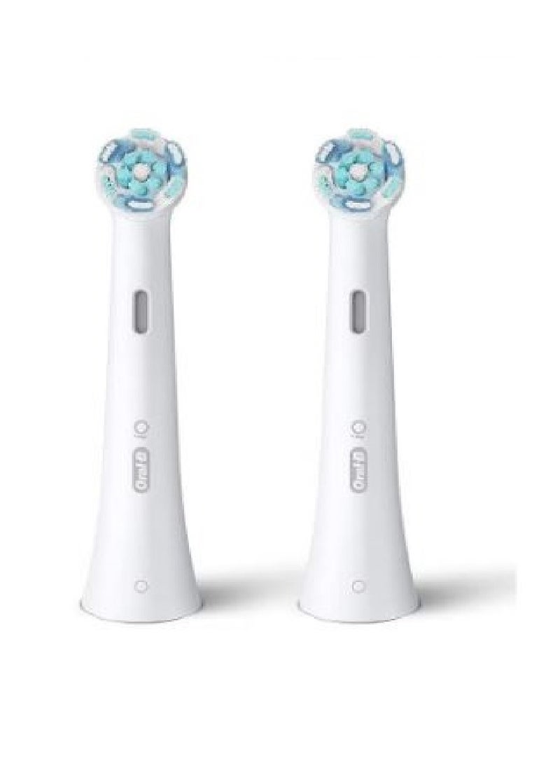 Oral-B IO Ultimate Clean 2-Piece Toothbrush Head Set White - Image 2