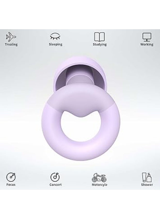 Silicone Earplugs for Noise Reduction with Clear Sound Filter Technology – Comfortable In-Ear Design for Conversations, Events, and Sleeping – 8 Sizes XS/S/M/L with 16dB Noise Isolation - Image 3