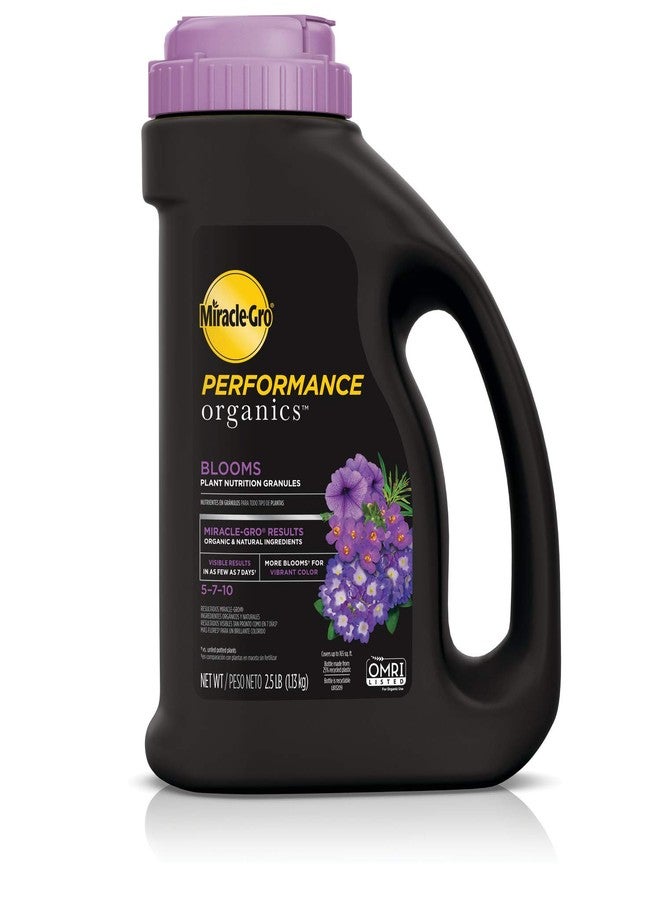 Miracle-Gro Performance Organics All Purpose Plant Nutrition Granules - 2.5 lb., All-Purpose Plant Food for Vegetables, Flowers and Herbs, Feeds up to 240 sq. ft. - Image 1