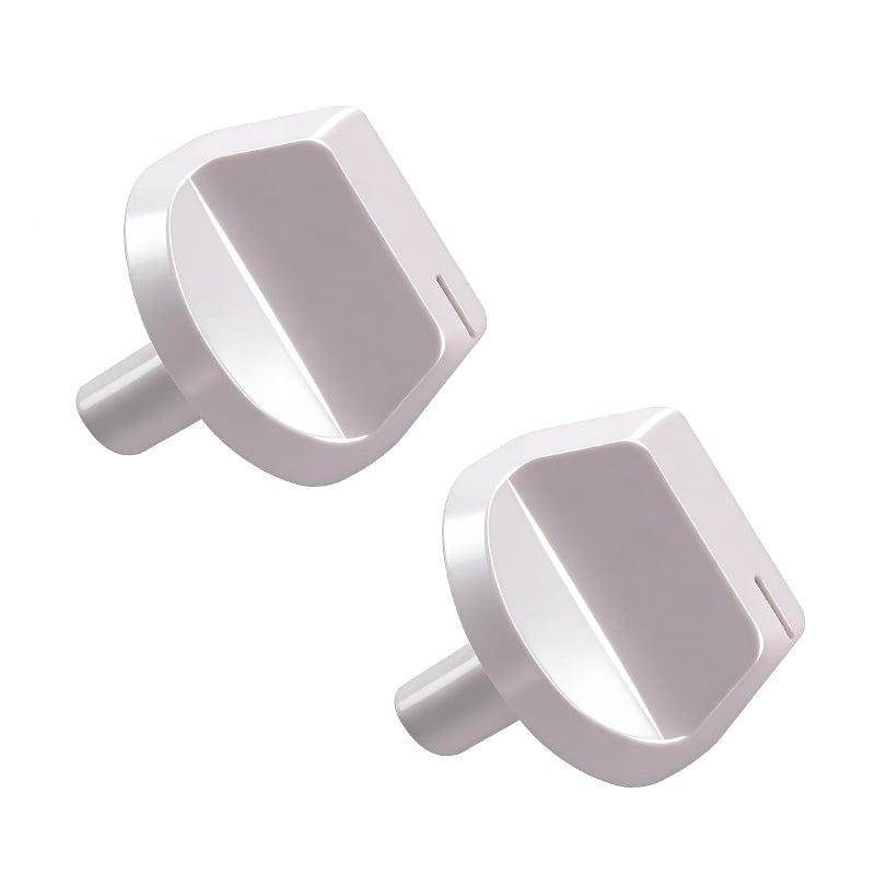 2Pcs WJ12X24802 Air Conditioner knobs Compatible with GE Air Conditioner PartsWhite Appliance Knobs fit for GE Window Air Conditionerfit for AHV05LYQ1 AHV05LYW1QHU05LYW1
