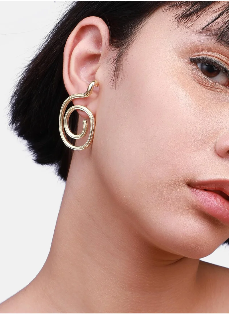 SOHI Sleek Sophistication Modern Drop Earrings