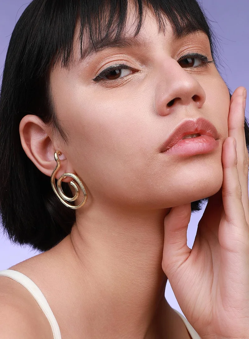 SOHI Sleek Sophistication Modern Artificial Drop Earring Jewellery