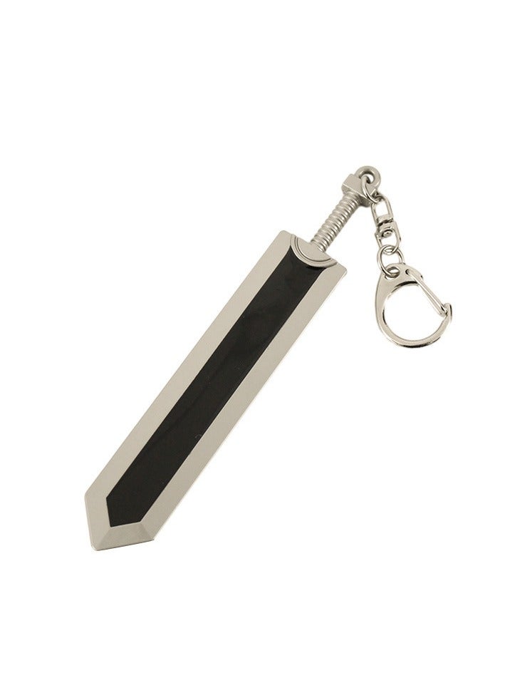 2 PCS Berserk Legend Metal Keychain Mini Dragon Slayer Sword Overlord Egg Behelet Weapon Model Keychain Pendant - Image 3