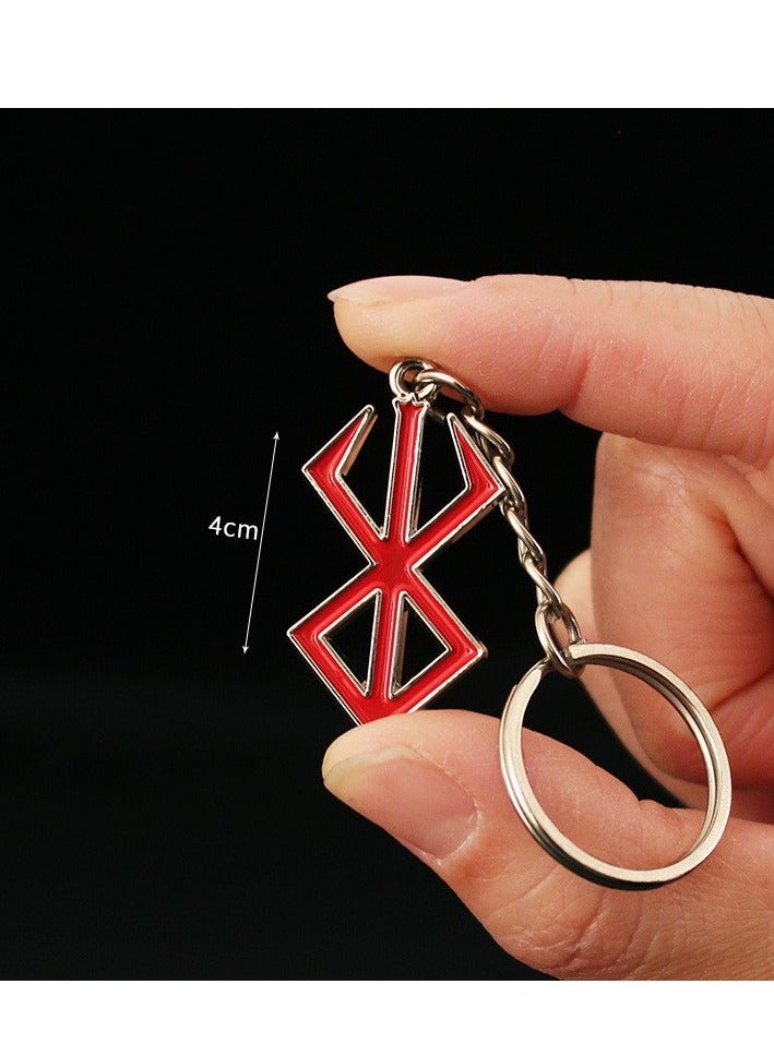 2 PCS Berserk Legend Metal Keychain Mini Dragon Slayer Sword Overlord Egg Behelet Weapon Model Keychain Pendant - Image 4