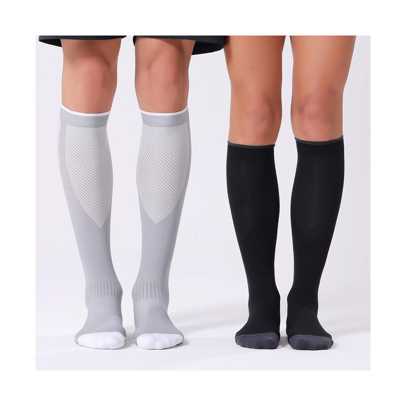 LAMAY 3 PCS Compression Socks for Women and Men 15-20mmHg-Circulation Support Socks L/XL - Image 1