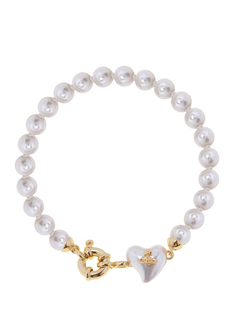 Vivienne Westwood Vivienne Westwood Resin Heart Pearl Bracelet  - Image 1