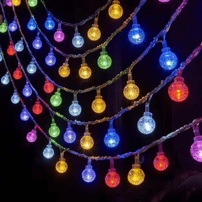 Gesto Serial String Lights - 14 LED Crystal Ball, 10 Feet Multicolor Fairy Lights for Home,Mandir,Pooja Room, Deepawali & Diwali Decoration, Christmas,Festival | Indoor & Outdoor Decorative Lights - Image 2