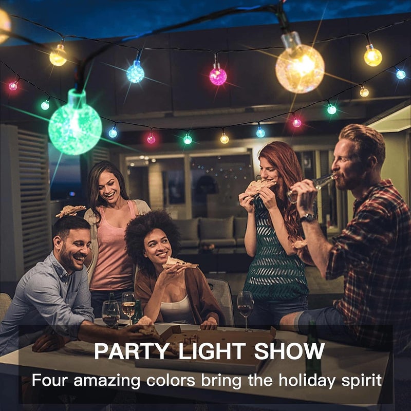 Gesto Serial String Lights - 14 LED Crystal Ball, 10 Feet Multicolor Fairy Lights for Home,Mandir,Pooja Room, Deepawali & Diwali Decoration, Christmas,Festival | Indoor & Outdoor Decorative Lights - Image 4