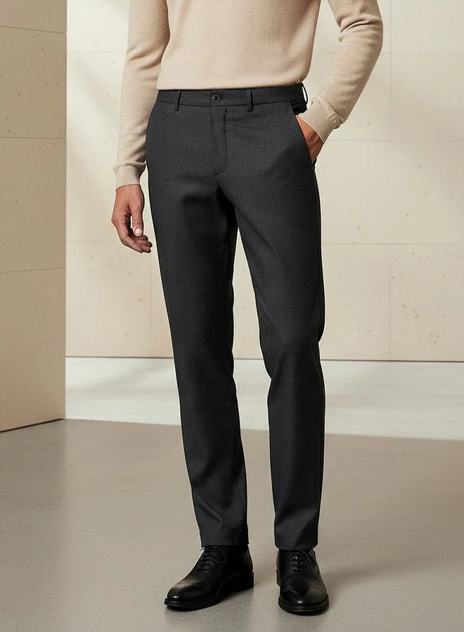 Slim Fit Flexi Waist Trousers