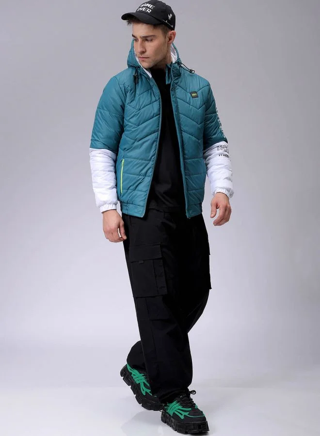 The Indian Garage Co Men Slim Fit Mix & Match Puffer Jackets