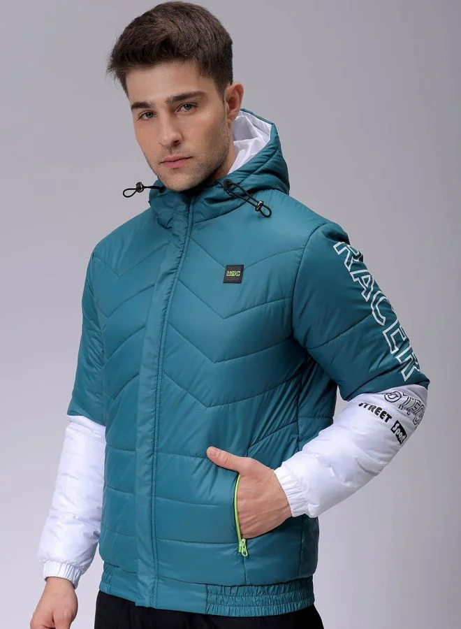 The Indian Garage Co Men Slim Fit Mix & Match Puffer Jackets