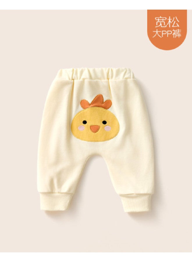 Doxiluka Baby Pp Pants With Cute Embroidery Spring/autumn Toddler Sweatpants Infant Big Bottom Pants Kids' Casual Spring Pants - Image 1