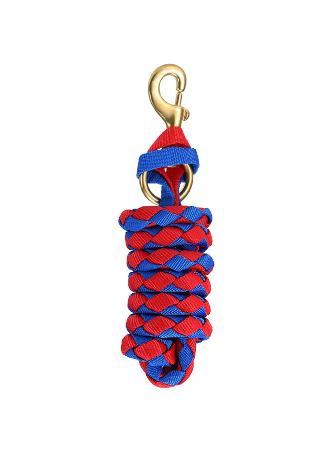 NIBEMINENT Braided Horse Leash Red/Blue - Image 2
