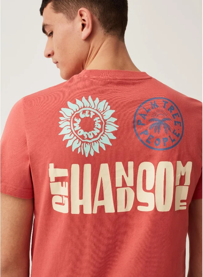 Ovs Ovs Cotton T-Shirt With Grand&Hills Print