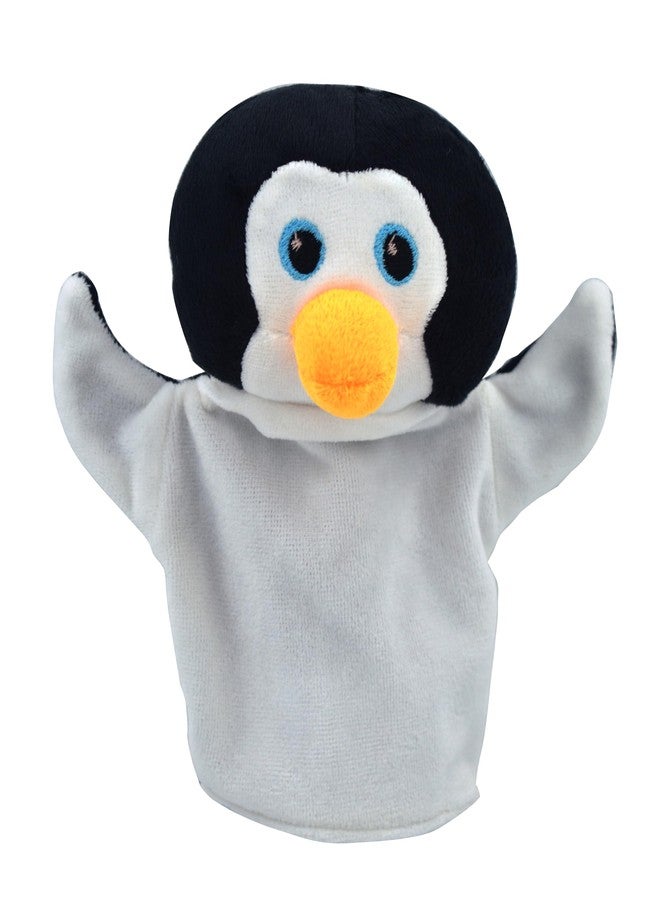 Elfactory Animal Hand Puppet for Kids - Educational Storytelling Interactive Plush Animal Hand Puppet for Learning (4-8 inches) (Penguin) - Image 2