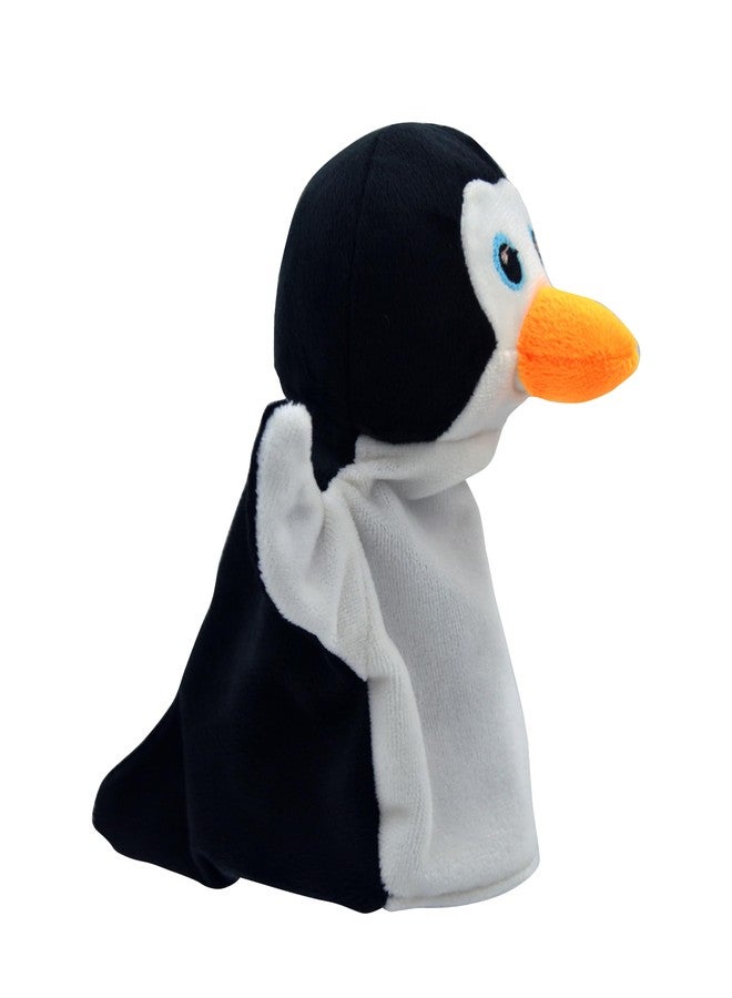 Elfactory Animal Hand Puppet for Kids - Educational Storytelling Interactive Plush Animal Hand Puppet for Learning (4-8 inches) (Penguin) - Image 3