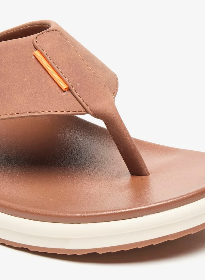 Le Confort Men Solid Slip-On Thong Sandals