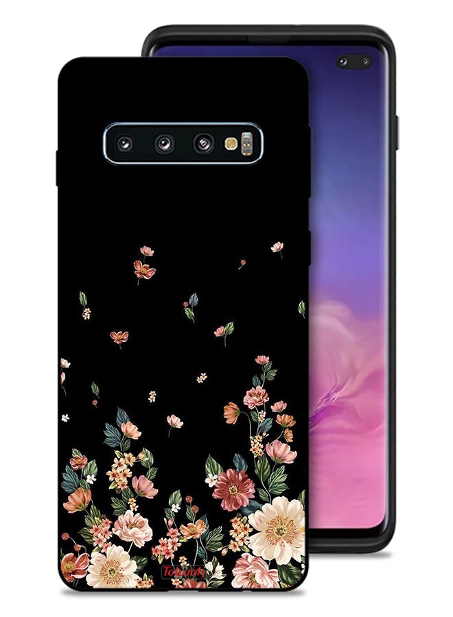 Tolwak Samsung Galaxy S10 Plus Protective Case Cover Small Flowers In Bottom - Image 1