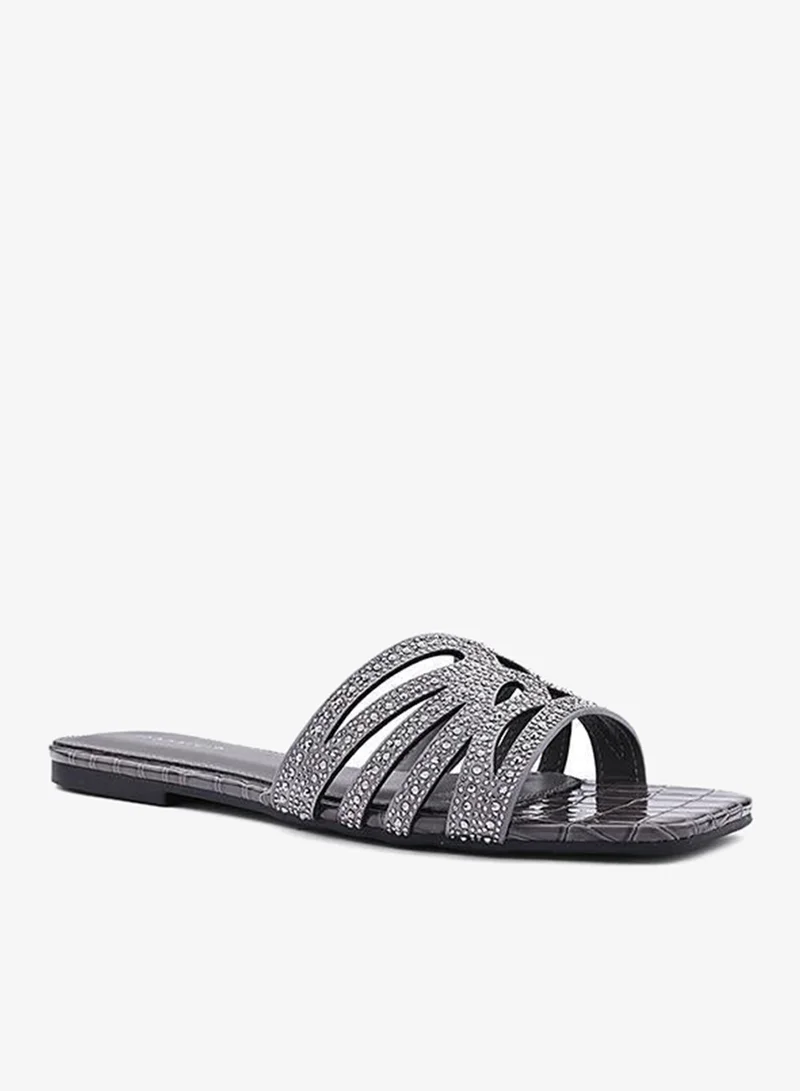 IconStyle Embellished Slide Sandals
